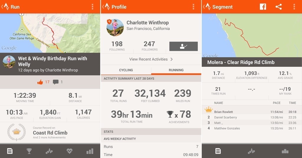 Best Cycling and running app