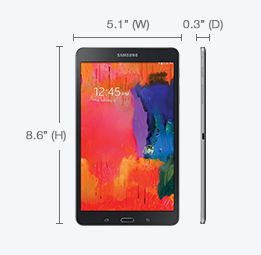 Samsung Galaxy Tab Pro 8 screen