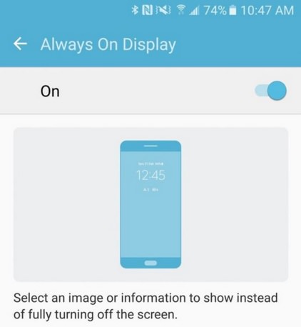 How To Turn Off Always On Display on Galaxy S7 And S7 Edge