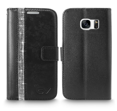 S7 Edge Case PU Leather Wallet Case CellularVilla